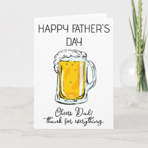 Proost papa! Bedankt voor alles Vaderdag kaart