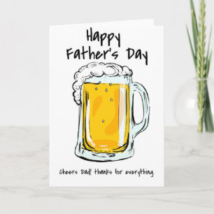 Proost papa! Bedankt voor alles Vaderdag kaart