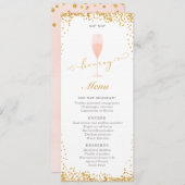 Proost Proost Hoeraa Brunch Betrokkenheid | Bruilo Menu (Voorkant / Achterkant)