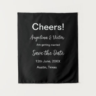 Proost save de datum eenvoudige minimale moderne e wandkleed