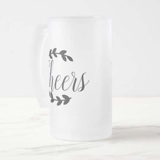 Proost Script & Black Laurels Matglas Bierpul (Voorkant links)