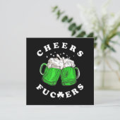 Proost St Patricks Day Beer Drink Funny (Staand voorkant)