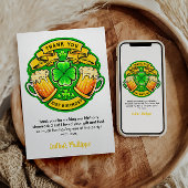 Proost St. Patrick's Day Shamrock 21e verjaardag Bedankkaart