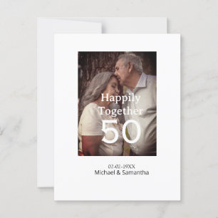 proost ter ere van 50-jarig jubileum voeg naam fot briefkaart