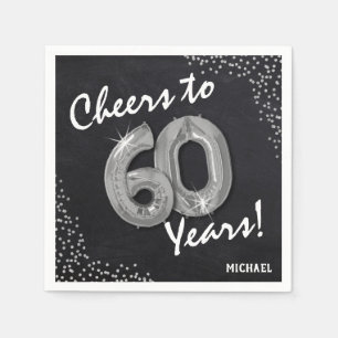 Proost tot de 60 jaar! 60e verjaardag servet