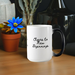 Proost voor nieuwe beginnings magische mok