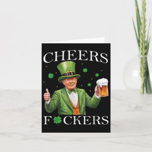 Proost Vooruit St Patricks Dag Grappig Bier Drinke Kaart