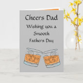 Proost Whisky Vaderdag  Kaart (Gele Bloem)