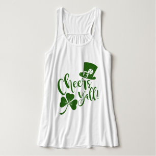 Proost Yall St Patricks Day Ierse Parade & Feest Tanktop