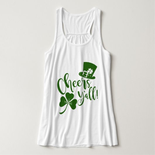 Proost Yall | St Patricks Day Ierse Parade & Feest Tanktop (Design voorkant)