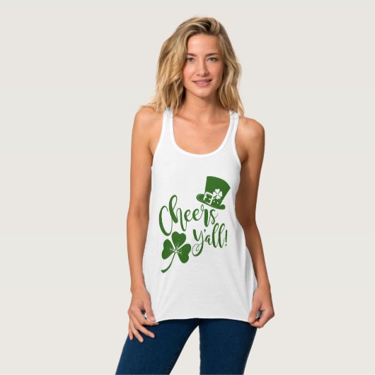 Proost Yall | St Patricks Day Ierse Parade & Feest Tanktop (Volledige Voorkant)