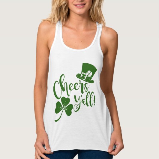 Proost Yall | St Patricks Day Ierse Parade & Feest Tanktop (Voorkant)