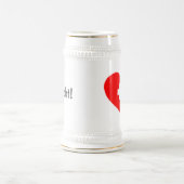 Proost! Zwitsers drink stein met vlag Bierpul (Center)