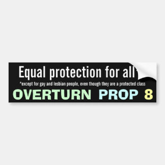 Prop 8-Bumpersticker omdraaien Bumpersticker