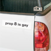 prop 8 is homo bumpersticker (Op Truck)