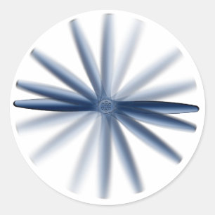 "Prop Spin"-Sticker Ronde Sticker