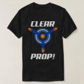 Prop wissen met propeller Afbeelding T-shirt (Design voorkant)