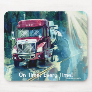 Propaan Levering Truck Transport Art Mousepad Muismat