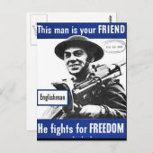 Propaganda Poster Briefkaart (Voorkant / Achterkant)