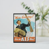 Propaganda Poster Briefkaart (Staand voorkant)