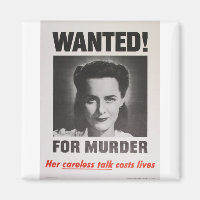 Propaganda Poster "Gezocht voor moord" WOII