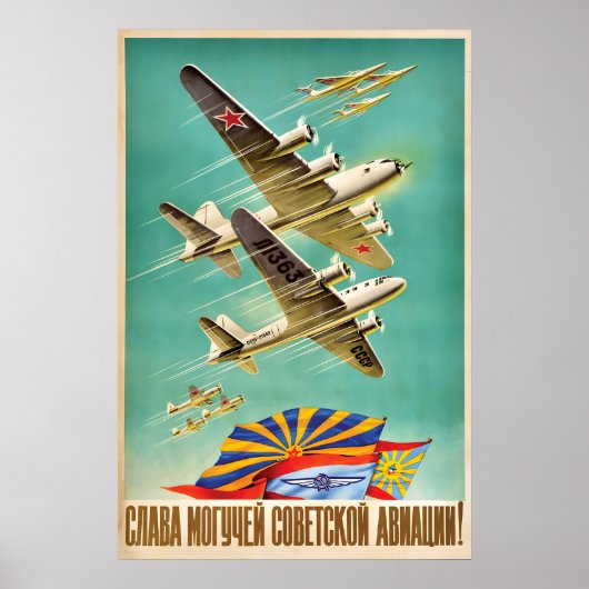 Propaganda Poster Glory to the mighty Soviet (Devant)