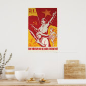 Propaganda Poster Vietnam war In memory of the (Cuisine)