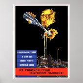 propaganda tegen het sovjetantialcoholisme poster (Voorkant)