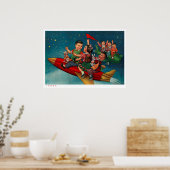 propaganda voor poster van Chinese ruimteretro (Keuken)