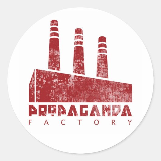 Propagandafabriek sticker (Voorkant)