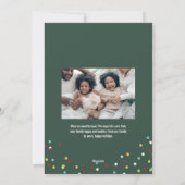 Propager Joie, pas Germs Carte de vacances plat (Dos)