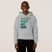 Propager la paix sans craindre le texte vert (Devant entier)