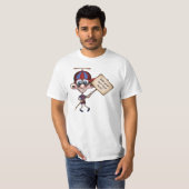 Propeller Pet Guy met Sign T-shirt (Voorkant volledig)