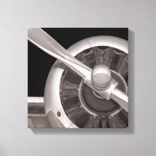 Propeller van het vliegtuig canvas afdruk