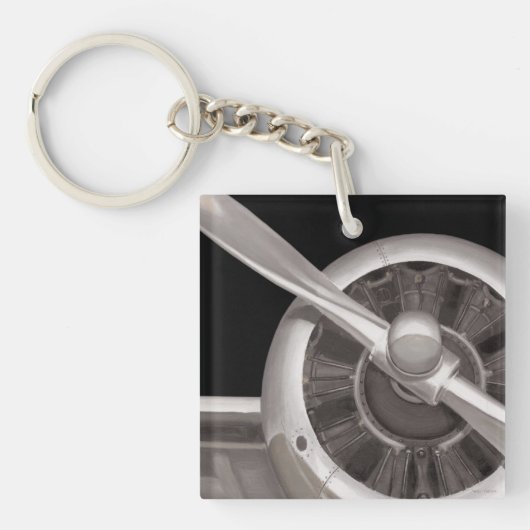 Propeller van het vliegtuig sleutelhanger (Voorkant)