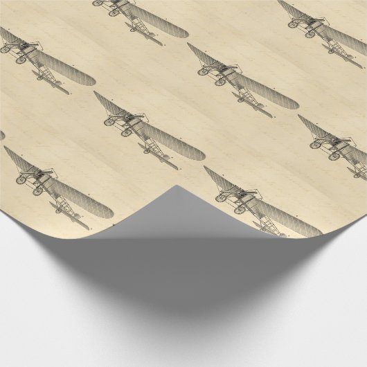  propellervliegtuig — oud propellervliegtuig cadeaupapier (Hoek)