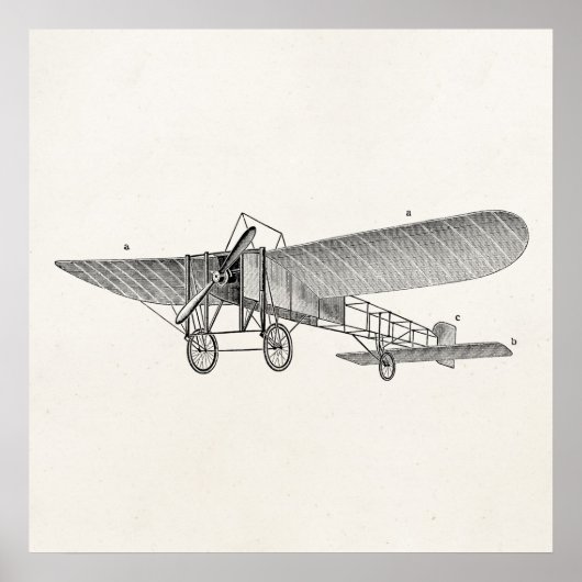  propellervliegtuig — oud propellervliegtuig poster (Voorkant)