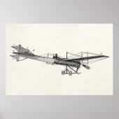 propellervliegtuig — oud propellervliegtuig poster (Voorkant)