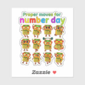 Proper Maths for Number Day Cute Sticker (Feuille)