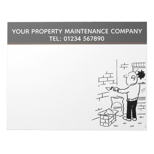 Property Maintenance Services to Personalised Notitieblok (Voorkant)