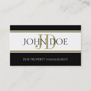 Property Manager Gold Stripe W/W Visitekaartje
