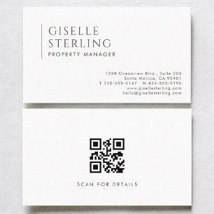 Property Manager Modern Professionele QR Code Visitekaartje