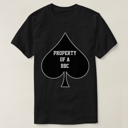 Property Of A BBC Queen Of Spades T-shirt (Design voorkant)