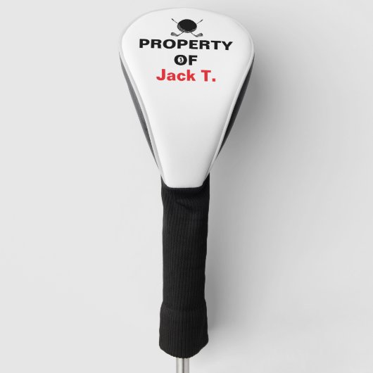 Property Of Golf Dad Fathers Day Design Golfheadcover (Voorkant)