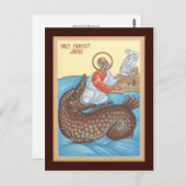 Prophet Jonah Prayer Card Briefkaart (Voorkant / Achterkant)
