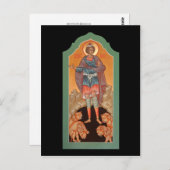 Prophète Daniel dans la carte de prière Lions Den (Devant / Derrière)