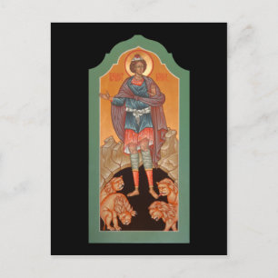 Prophète Daniel dans la carte de prière Lions Den