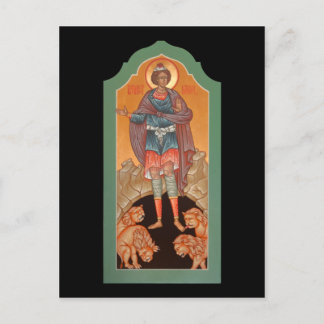 Prophète Daniel dans la carte de prière Lions Den