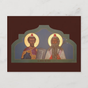 Prophets Moses en Aaron Prayer Card Briefkaart