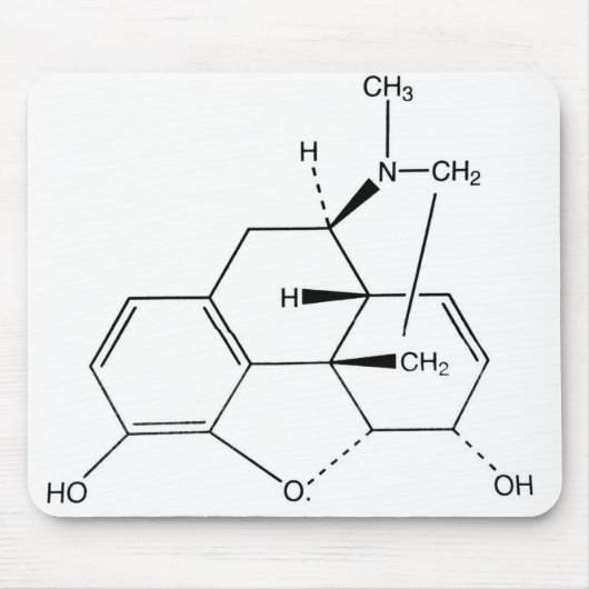 Propofol Molecule Mousepad Muismat (Voorkant)